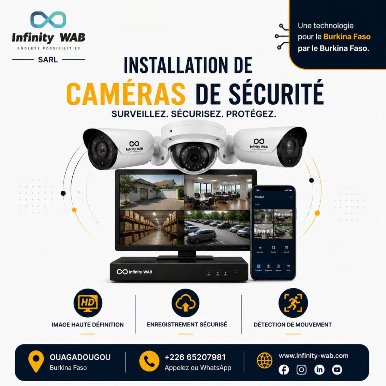 Réalisation InfinityWAB - Réparateur d'ordinateur - Ouagadougou - Burkina Faso