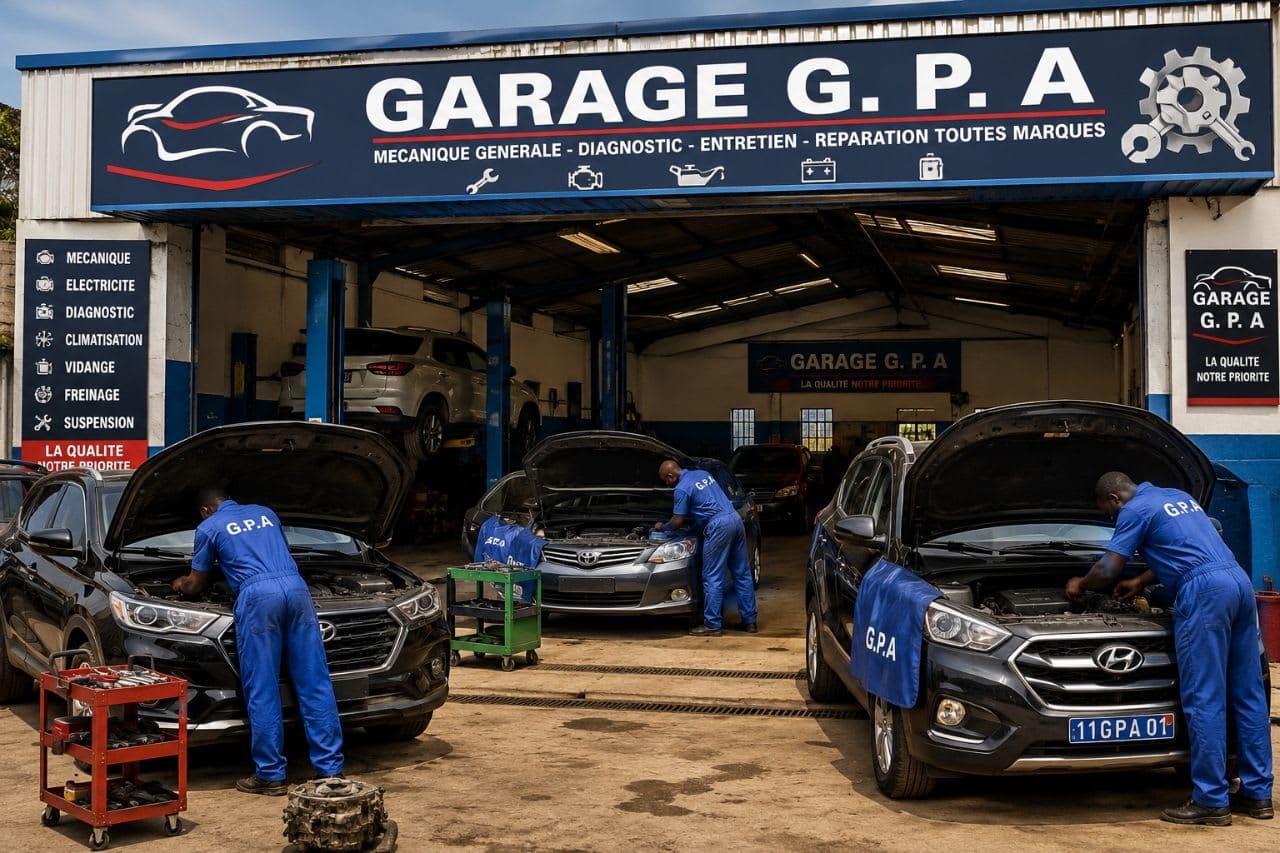 Réalisation Général Pièces Automobiles - Mécanicien automobile - Ouagadougou - Burkina Faso