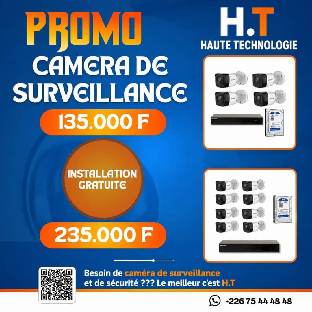 Réalisation Haute TECHNOLOGIE - Installateur de caméras de surveillance - Ouagadougou - Burkina Faso