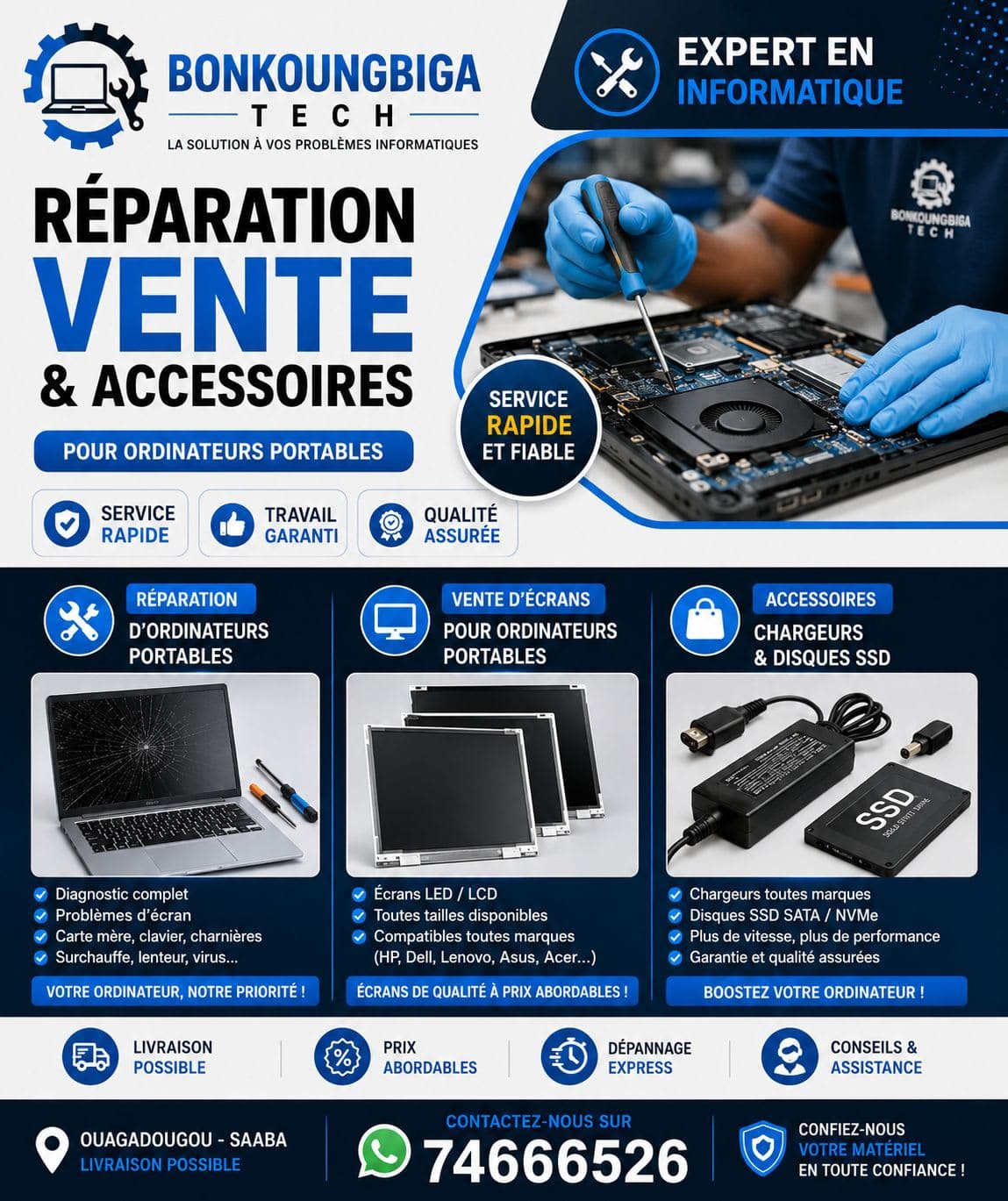 Travaux de Bonkoungbigatech