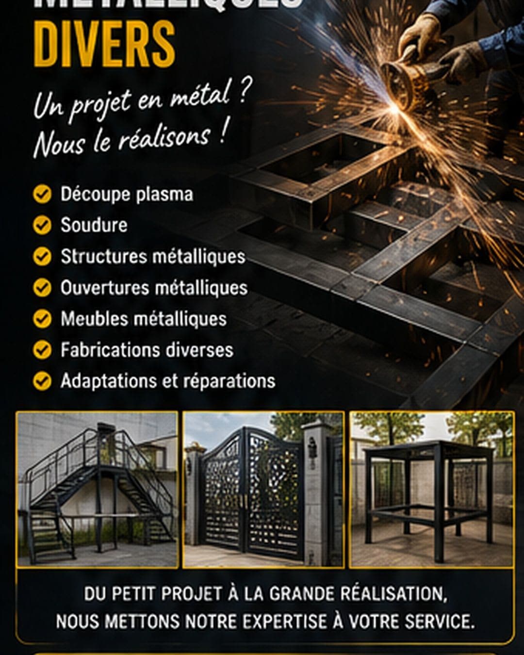 Réalisation Alpha Conception Metallique - Soudeur - Ouagadougou - Burkina Faso