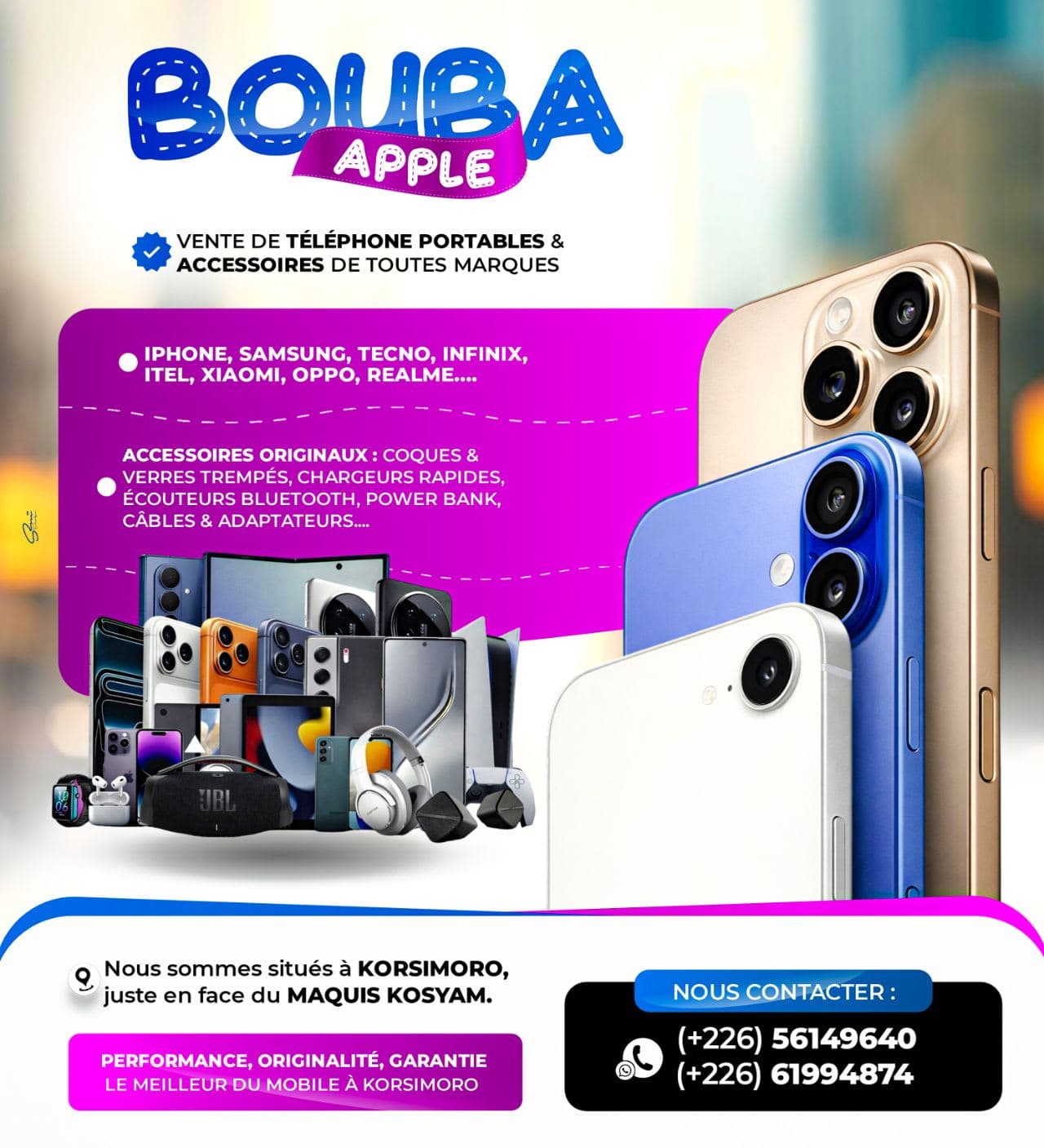 Réalisation Seni Design - Graphiste - Ouagadougou - Burkina Faso