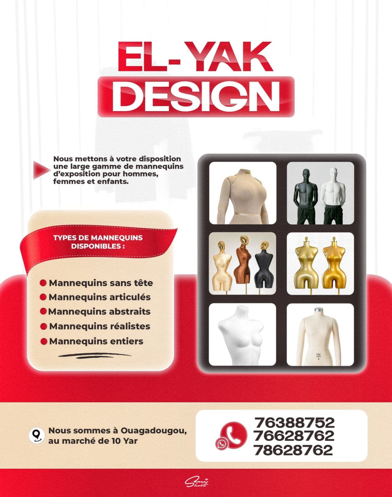 Réalisation Seni Design - Graphiste - Ouagadougou - Burkina Faso